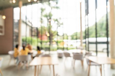 Arka plan için soyut bulanıklık ve odaklanmış kafe restoranı