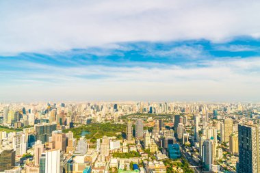 Bangkok Tayland 'da mimarisi ve binası olan güzel bir şehir manzarası