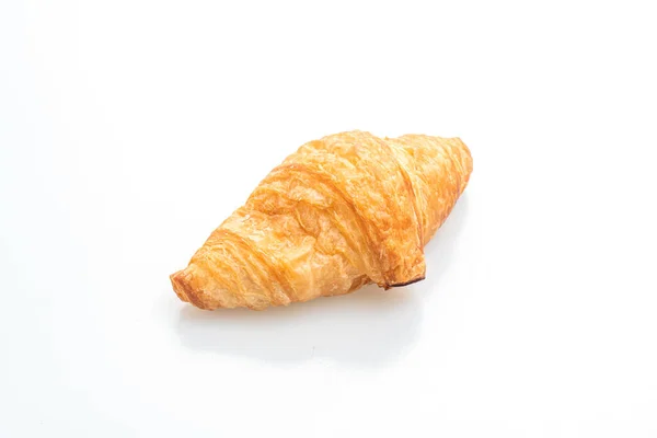 Färsk Croissant Isolerad Vit Bakgrund — Stockfoto