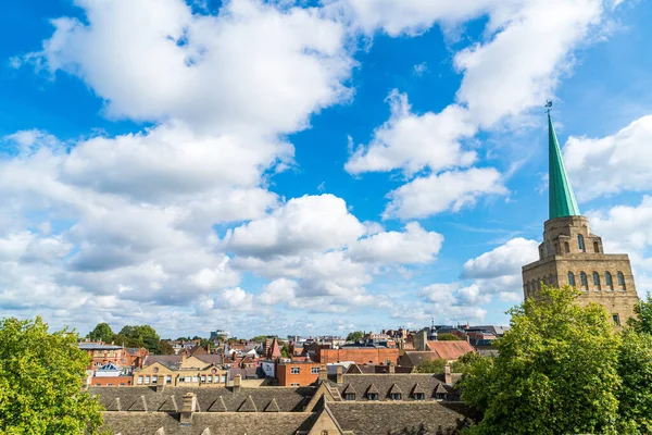 Cityscape Oxford Med Blå Himmel Storbritannien — Stockfoto