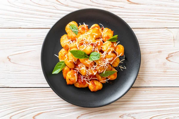 Gnocchi Tomato Sauce Cheese Italian Food Style — Stock Photo, Image