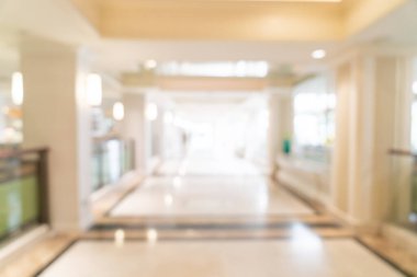 Soyut bulanık lüks otel lobisi ve arka plan için dinlenme odası