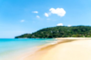 Cennet Adası 'ndaki tropikal plaj ve deniz bulanıklığı ve çözünürlüğü - Tatil Tatil Konsepti