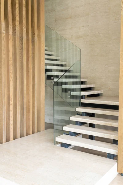 beige stair step in loft design