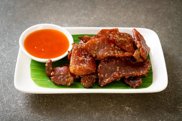 Sun Dried Pork Sauce Plate — Stock Photo, Image