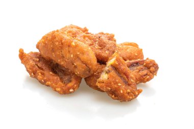 beyaz arkaplanda izole edilmiş kızarmış muz