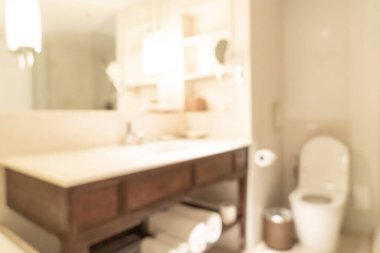 Otel tesisinde arka plan için soyut bulanık banyo