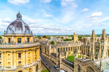 Radcliffe Camera and All Souls College at the university of Oxford. Oxford, United Kingdom. clipart