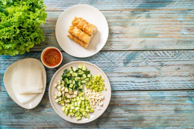 Vietnam domuz köftesi ve sebze paketleri (Nam-Neaung veya Nham Due) - Vietnam geleneksel yemek kültürü