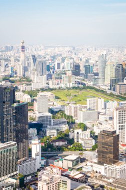 Bangkok Tayland 'da mimarisi ve binası olan güzel bir şehir manzarası