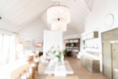 Soyut bulanıklık ve arka plan için odaklı olmayan otel restoranı - vintage fliter