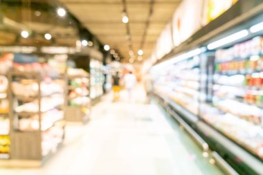 Arkaplan için soyut bulanık ve odaklanmış süpermarket