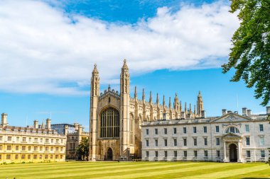Beautiful Architecture at King's College Chapel in Cambridge, UK clipart