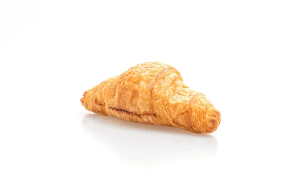 Färsk Croissant Isolerad Vit Bakgrund — Stockfoto