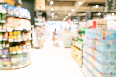 Arkaplan için soyut bulanık ve odaklanmış süpermarket