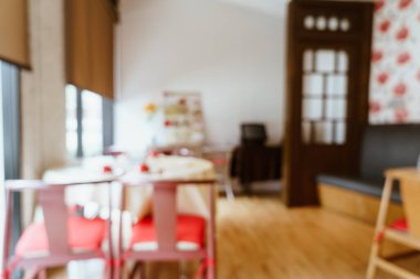 arkaplan için soyut bulanık ve odaksız restoran - vintage efekt filtresi