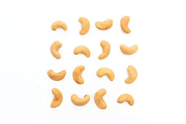 Cashew Nuts Isolated White Background — Stock Photo, Image