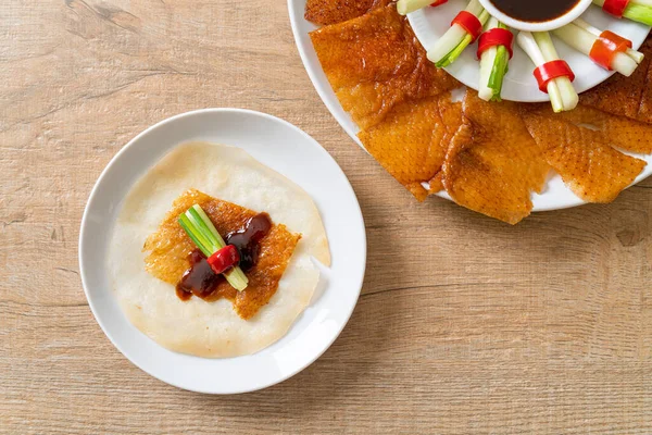 Pato Pequim Estilo Comida Chinesa — Fotografia de Stock