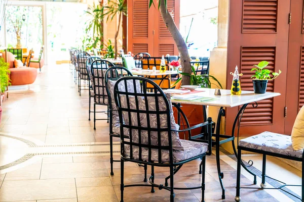 Mesa Jantar Vazia Restaurante Café — Fotografia de Stock