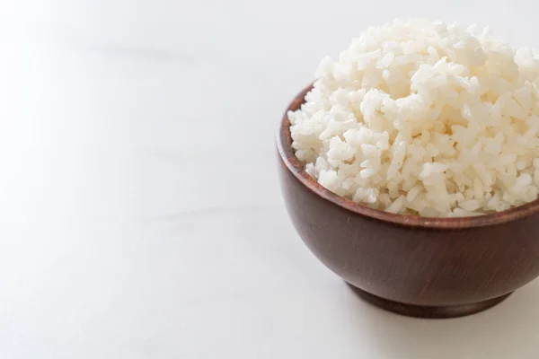 Cuenco Arroz Blanco Jazmín Tailandés Cocido — Foto de Stock