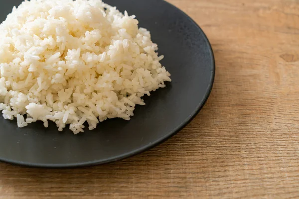 Arroz Blanco Jazmín Tailandés Cocido Plato — Foto de Stock