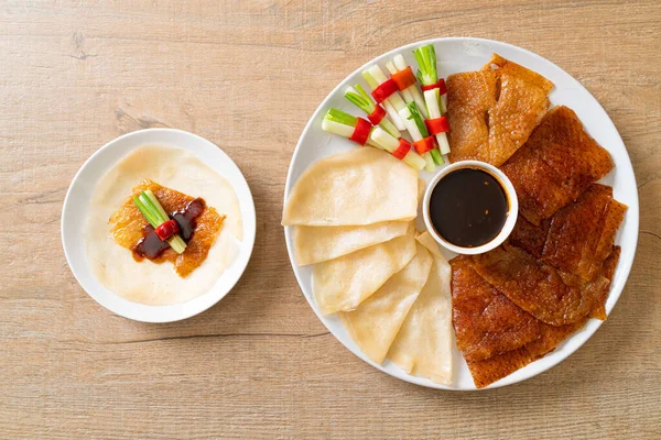 Pato Pequim Estilo Comida Chinesa — Fotografia de Stock