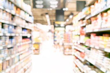 Arkaplan için soyut bulanık ve odaklanmış süpermarket