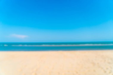 soyut bulanıklık ve arka plan için boş plaj denizi