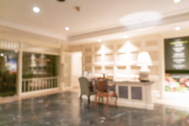 Soyut bulanıklık ve arka plan için lüks otel lobisi