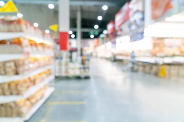 Arkaplan için soyut bulanık ve odaklanmış süpermarket