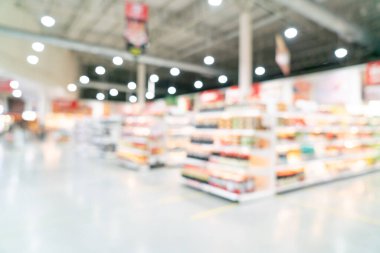 Arkaplan için soyut bulanık ve odaklanmış süpermarket