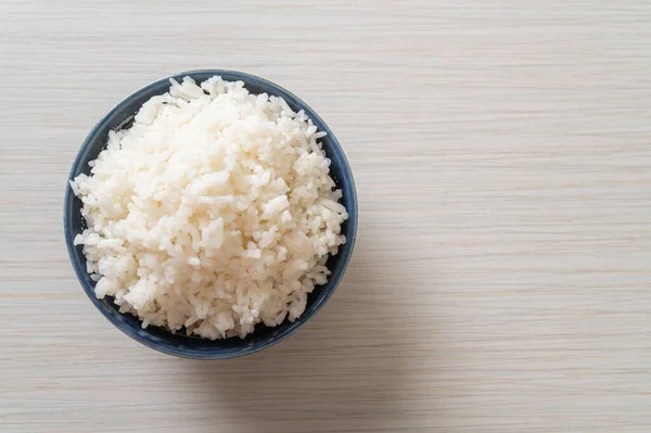 Gekocht Thai Jasmin Weißer Reis Schüssel — Stockfoto