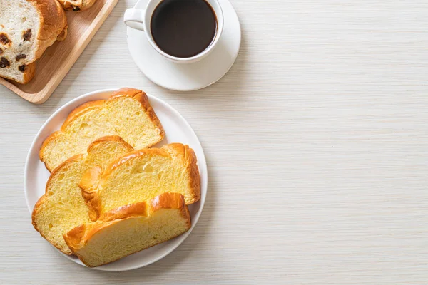 Pan Batata Con Café Para Desayuno — Foto de Stock