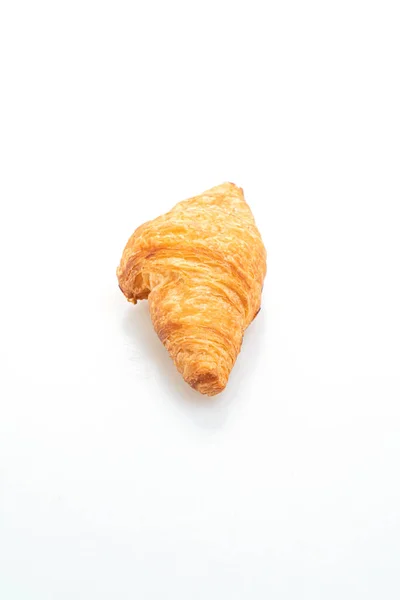 Färsk Croissant Isolerad Vit Bakgrund — Stockfoto