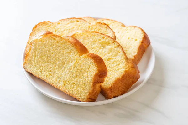 Zoete Aardappelbrood Met Koffie Als Ontbijt — Stockfoto