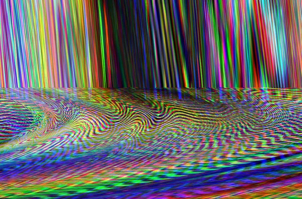 Glitch sfondo illustrazione. Tecnologia retrò errore dello schermo. Disegno astratto di rumore pixel digitale. Foto danneggiata. La televisione fallisce. Rumori colorati. Videogame rotto Carta da parati moderna del computer — Foto Stock