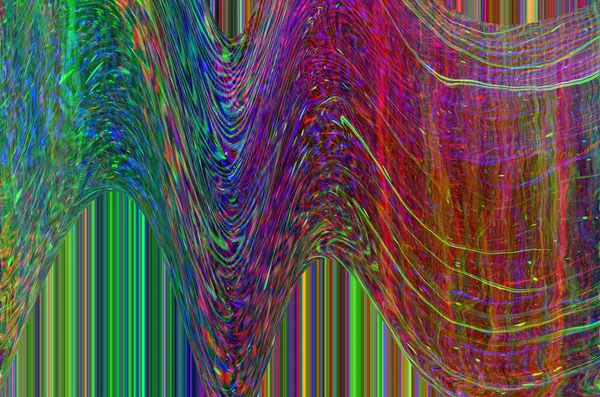 Glitch Space Hintergrund Alter Fernsehbildschirm Fehler Digitales Pixelrauschen Abstraktes Design — Stockfoto