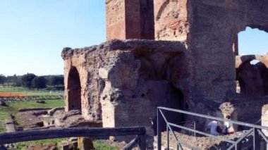 Villa dei Quintili, antik Appia arkeolojik kalıntıları vuruşta izleme