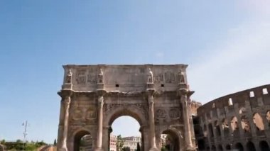 Hyperlapse Arch Konstantin, Roma İtalya üzerinde