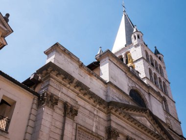 Annecy Fransa çan kulesinde bakış