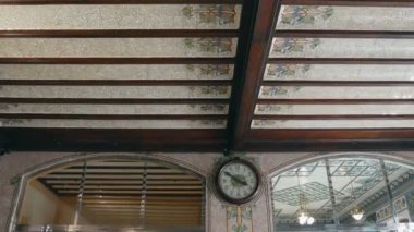 Mozaik tavan Kuzey Tren istasyonunda Valencia, İspanya