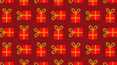 hediye paketleri Noel sezonu için ideal ile animasyonlu desen