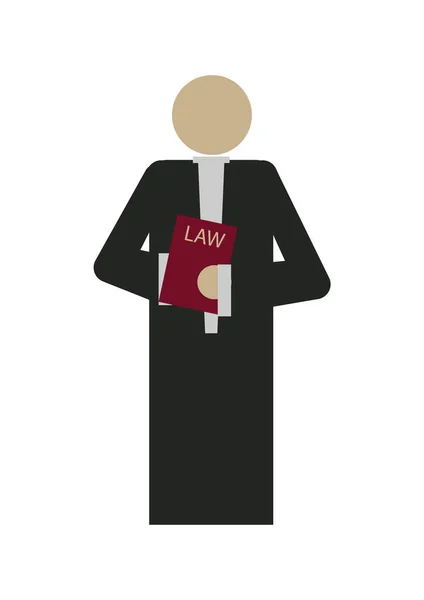 Avukat Ceza Yasası Kitap Tutuyor — Stok fotoğraf