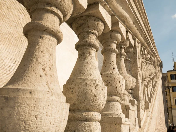 Marmor Balustraden Piazza Spagna Rome — Stockfoto