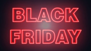 Neon Siyah neon yazı satış dönemi, e-ticaret için ideal için ideal