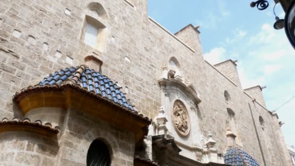 Palácios muito agradáveis na cidade de Valência, Espanha — Vídeo de Stock