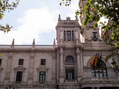 sarayının Piazza del Ayuntamiento Valencia, İspanya