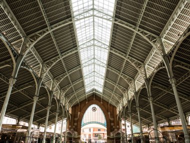 mercado de la kolon Valencia, İspanya çatısı ayrıntılarını