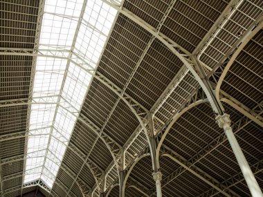 mercado de la kolon Valencia, İspanya çatısı ayrıntılarını