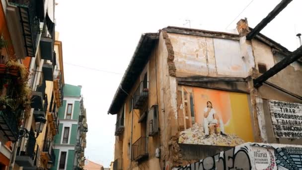 Palacios destruidos en Valencia, España — Vídeos de Stock